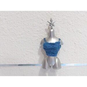 Blue Lace Tank Top 
For 9" Bratz Dolls